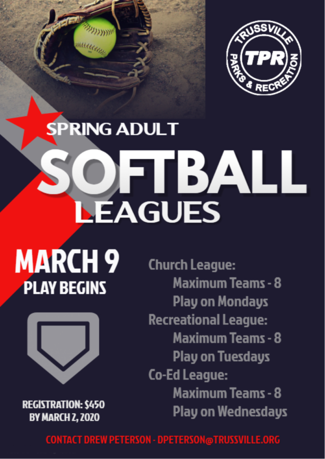 Spring Softball Leagues City of Trussville